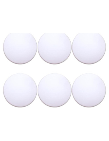 Topes de puerta Muzioiernsu 6 Pcs Silicona Blanca 5 cm