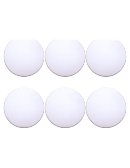 Topes de puerta Muzioiernsu 6 Pcs Silicona Blanca 5 cm Topes de puerta Muzioiernsu 6 Pcs Silicona Blanca 5 cm
