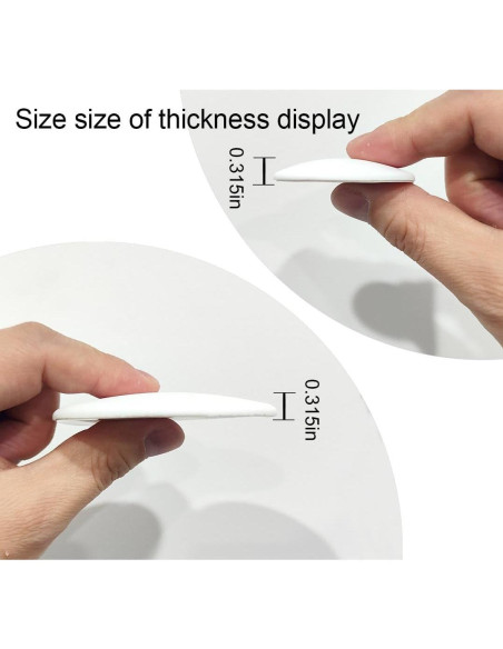 Topes de puerta Muzioiernsu 6 Pcs Silicona Blanca 5 cm Topes de puerta Muzioiernsu 6 Pcs Silicona Blanca 5 cm