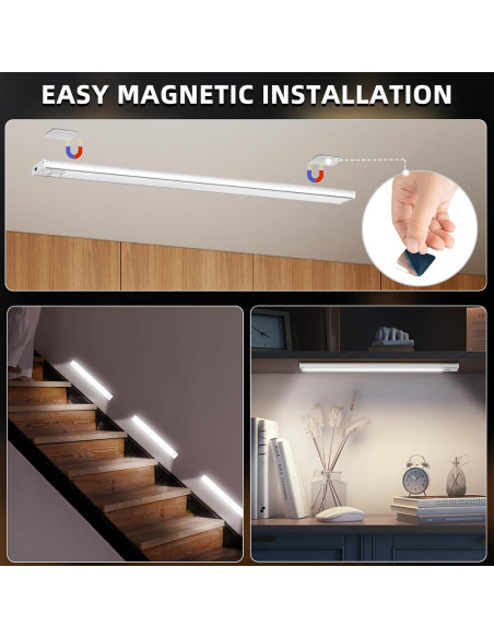 Luces Bajo Gabinete Inalámbricas KYEKIO 74 LED 40.64cm 3P Luces Bajo Gabinete Inalámbricas KYEKIO 74 LED 40.64cm 3P