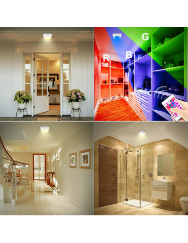 Luz LED con Sensor de Movimiento BIGMONAT 250 Lúmenes RGB