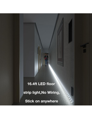 Tira de Luz LED WOBANE 5m con Sensor de Movimiento Recargable