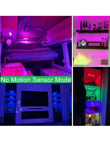 Luces LED Bajo Gabinete Inalámbricas LAJOSO 4 Paquetes RGB