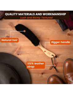 Cepillo para Sombreros Atzi Hats - 100% Cerda de Caballo 2
