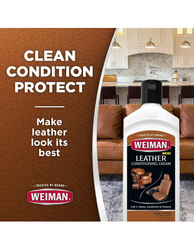 Limpiador y Acondicionador de Cuero Weiman 236ml - 3 en 1