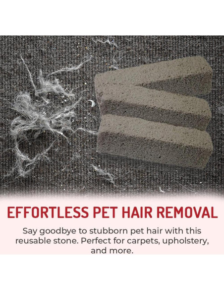 Removedor de Pelo de Mascota Rock Hi-Tech - Paquete de 3 Reutilizables Removedor de Pelo de Mascota Rock Hi-Tech - Paquete de 3 Reutilizables