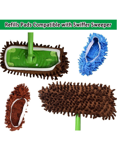 Cabezas de Mopa YWSHF para Swiffer Sweeper - 8 Piezas Cabezas de Mopa YWSHF para Swiffer Sweeper - 8 Piezas