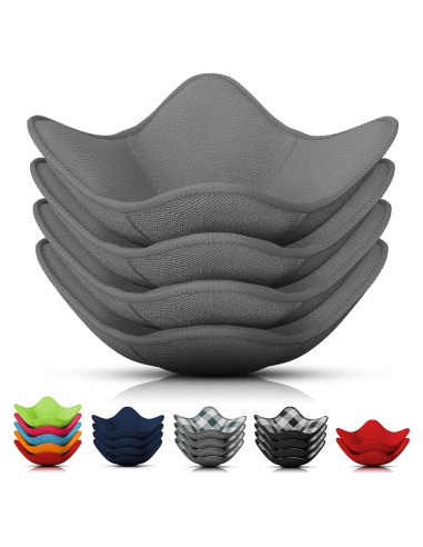 Soportes para Tazones de Microondas LIBERHAUS 4 Pcs Gris 19 cm