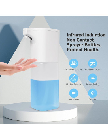 Dispensador Automático de Alcohol WAONIQ 550ml Blanco