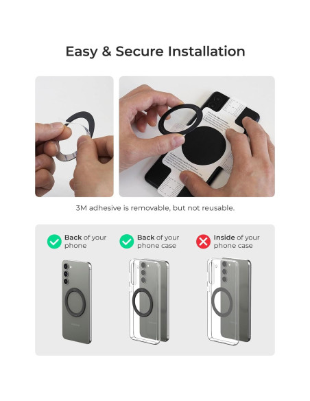 Adaptador Anillo Magnético iOttie para Android - Paquete de 2 Adaptador Anillo Magnético iOttie para Android - Paquete de 2