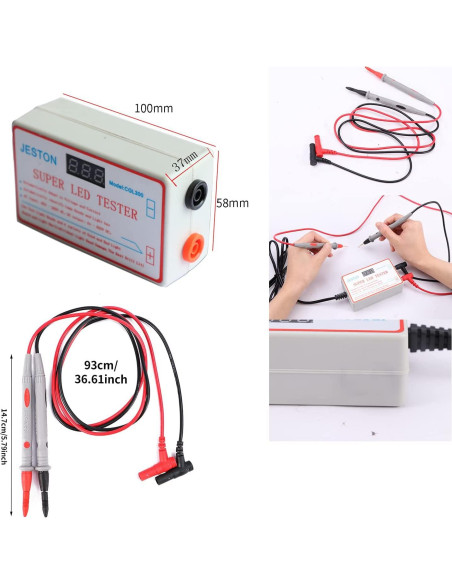 Probador de Luz LED CXOYLL 0-300V con Pantalla Digital Probador de Luz LED CXOYLL 0-300V con Pantalla Digital