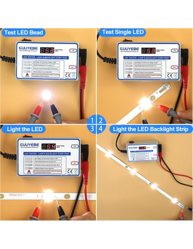 Probador LED GuuYebe para Retroiluminación de TV 0-300V