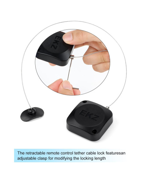 Candado Retráctil de Tether EKZ 2.3m para Control Remoto - 2 Pcs Candado Retráctil de Tether EKZ 2.3m para Control Remoto - 2 Pcs