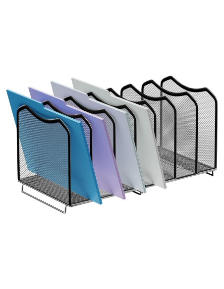 Organizador de Archivos de Malla Simple Trending 7 Secciones Negro Organizador de Archivos de Malla Simple Trending 7 Secciones Negro