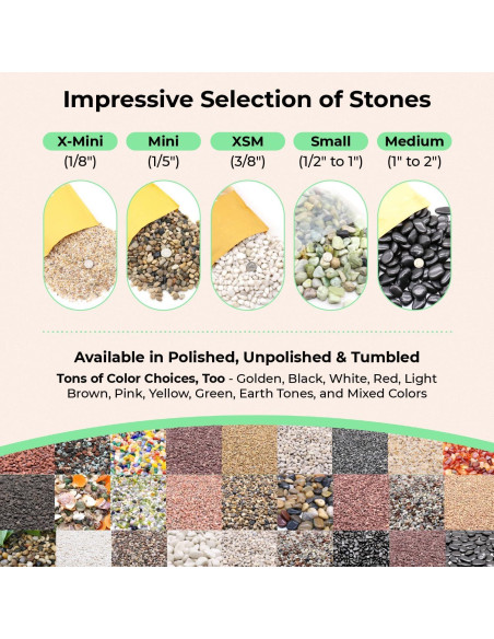 Piedras Decorativas Blancas Pulidas 0.5 cm 4 kg - Jardín Piedras Decorativas Blancas Pulidas 0.5 cm 4 kg - Jardín