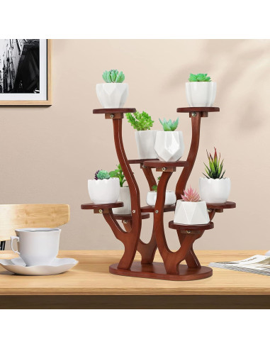 Soporte de Plantas Mini Suculentas Jotsport 9 Macetas 39x45.7cm