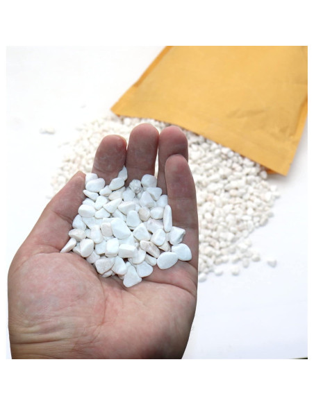 Piedras Decorativas Blancas Pulidas 0.5 cm 4 kg - Jardín Piedras Decorativas Blancas Pulidas 0.5 cm 4 kg - Jardín