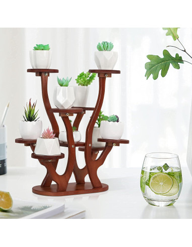 Soporte de Plantas Mini Suculentas Jotsport 9 Macetas 39x45.7cm