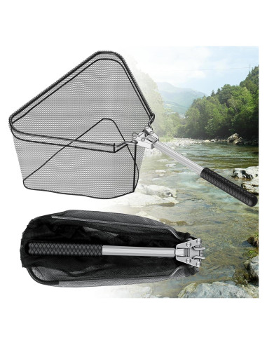 Red de Pesca Pawfly Plegable Aluminio 25.4x33 cm Nylon