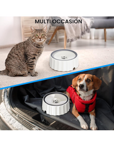 Cuenco de Agua Antideslizante para Perros y Gatos FORWH 2L