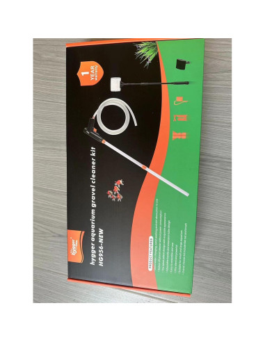 Kit de Limpieza para Acuarios hygger - Aspiradora de Grava y Cepillo