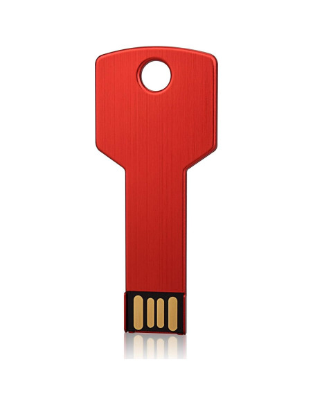 RAOYI Pendrive USB 4GB en Forma de Llave Metal Rojo RAOYI Pendrive USB 4GB en Forma de Llave Metal Rojo