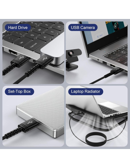 Cable USB 3.0 A a A Macho 3 Metros Alta Velocidad CIQILY Cable USB 3.0 A a A Macho 3 Metros Alta Velocidad CIQILY