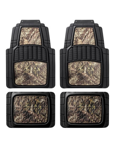 Alfombrillas de Piso Mossy Oak Camo - Todo Clima - 4 Pzs