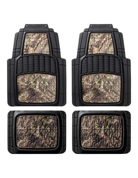 Alfombrillas de Piso Mossy Oak Camo - Todo Clima - 4 Pzs Alfombrillas de Piso Mossy Oak Camo - Todo Clima - 4 Pzs