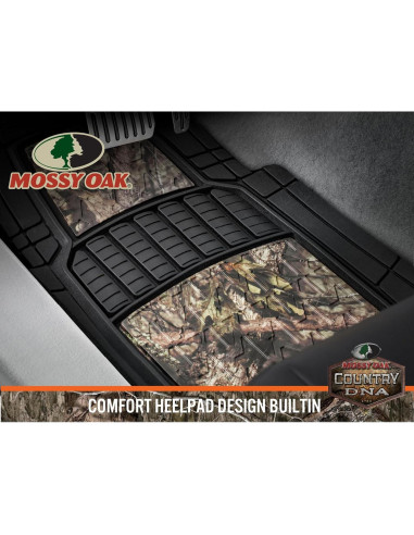 Alfombrillas de Piso Mossy Oak Camo - Todo Clima - 4 Pzs