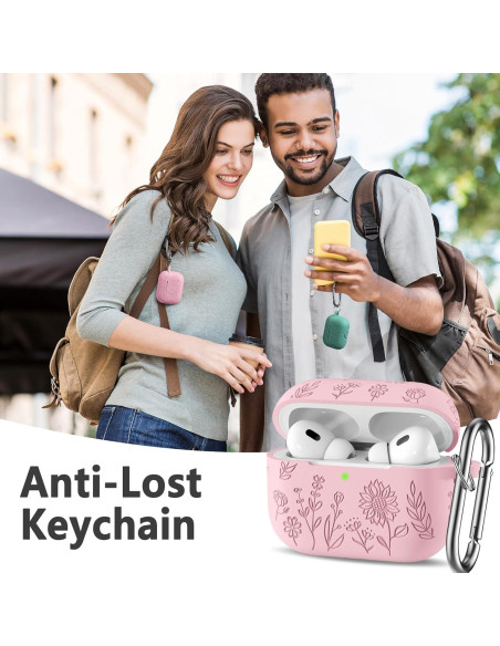 Funda Protectora Hamile para AirPods Pro 2da/1ra Gen Rosa Funda Protectora Hamile para AirPods Pro 2da/1ra Gen Rosa