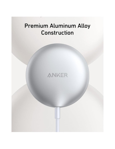 Cargador Inalámbrico Anker MagGo 15W Qi2 para iPhone