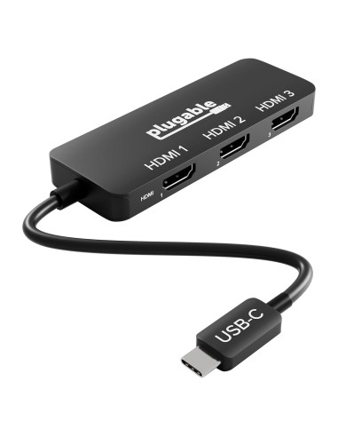 Adaptador Multi Monitor USB-C a HDMI Plugable USBC-MSTH3 4K