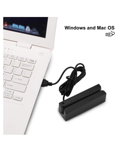 Lector de Tarjetas Magnéticas Deftun MSR90 USB 3 Pistas