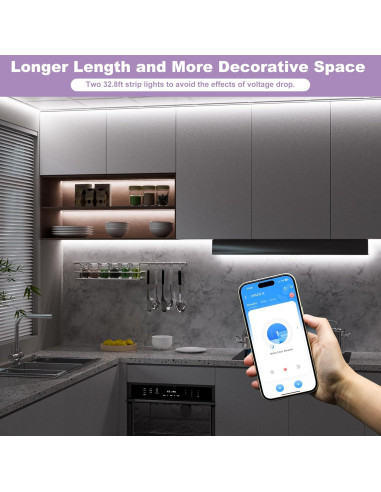 Tira LED COB MIWISE 20m 6000K Regulable Control Remoto