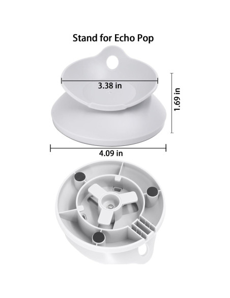 Soporte para Echo Pop Yecen con gestión de cables, blanco Soporte para Echo Pop Yecen con gestión de cables, blanco