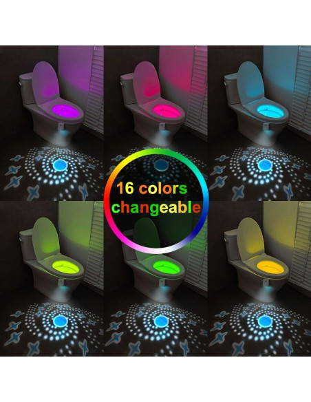 Luz de Inodoro BLE con Sensor de Movimiento y 16 Colores Luz de Inodoro BLE con Sensor de Movimiento y 16 Colores