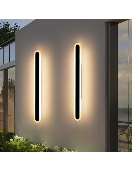 Aplique de Pared Exterior LED Daoseolo 120cm 3 Colores IP65 Aplique de Pared Exterior LED Daoseolo 120cm 3 Colores IP65