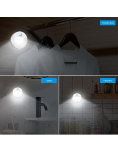 Luz de Sensor de Movimiento AMIR LED Inalámbrica 4 Piezas 2