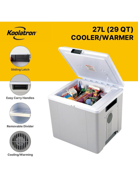 Enfriador Portátil Koolatron P27 - 27 L, 12V, Calentador Enfriador Portátil Koolatron P27 - 27 L, 12V, Calentador