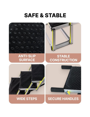 Rampa Plegable para Perros Owleys - Antideslizante - 81.65 kg