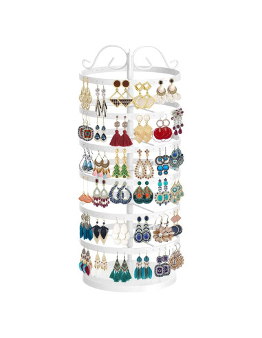 Soporte Organizador de Pendientes MODOWEY 6 Niveles Blanco