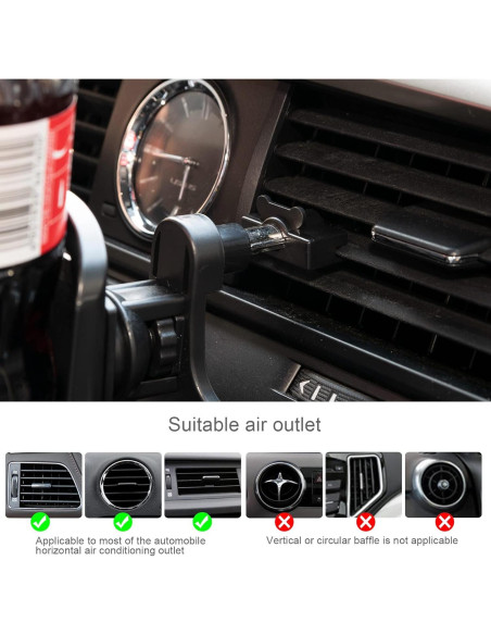 Soporte para Taza de Coche OEMASSIVE Ajustable Negro Soporte para Taza de Coche OEMASSIVE Ajustable Negro