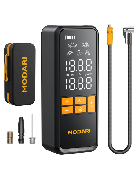 Compresor de Aire Portátil Modari AP002 160 PSI Inalámbrico Compresor de Aire Portátil Modari AP002 160 PSI Inalámbrico