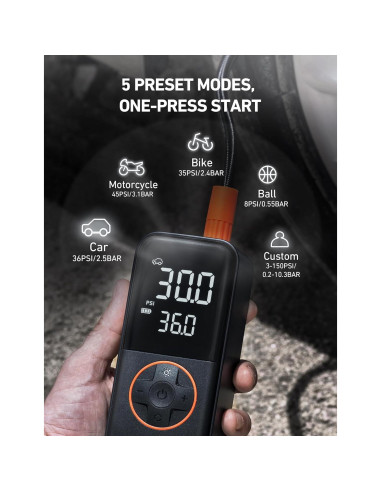 Inflador de Neumáticos AstroAI L4 Portátil 150 PSI Batería