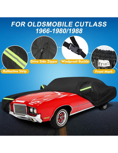 Funda de Coche Impermeable QUNSUNUS para Oldsmobile Cutlass 66-88 Funda de Coche Impermeable QUNSUNUS para Oldsmobile Cutlass 66-88
