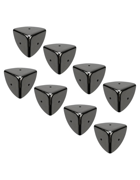 Protectores de Esquinas de Hierro T Tulead 39mm Plata Espejo 8PCS Protectores de Esquinas de Hierro T Tulead 39mm Plata Espejo 8PCS