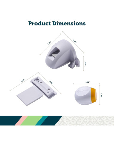 Candados Magnéticos Adhesivos Safety 1st - 2 Unidades + Llave