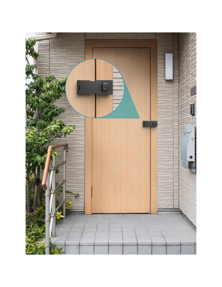 Cerradura de Hasp I-EASYDWW 7.62 cm con Llave y Gancho Negro Cerradura de Hasp I-EASYDWW 7.62 cm con Llave y Gancho Negro