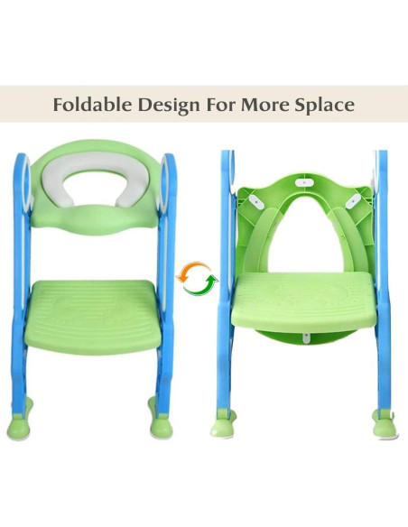 Asiento de Entrenamiento para Baño KATARUS Ajustable Verde-Azul Asiento de Entrenamiento para Baño KATARUS Ajustable Verde-Azul
